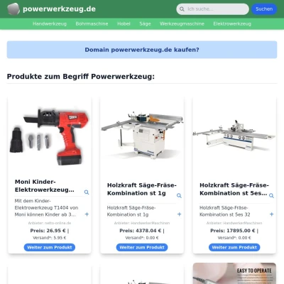 Screenshot powerwerkzeug.de