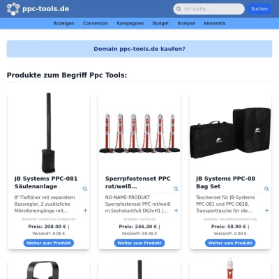 Screenshot ppc-tools.de