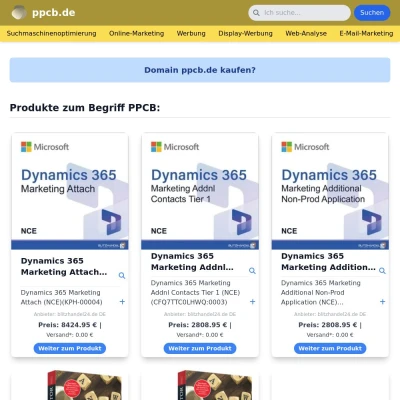 Screenshot ppcb.de