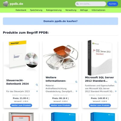 Screenshot ppdb.de