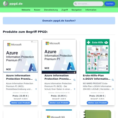 Screenshot ppgd.de