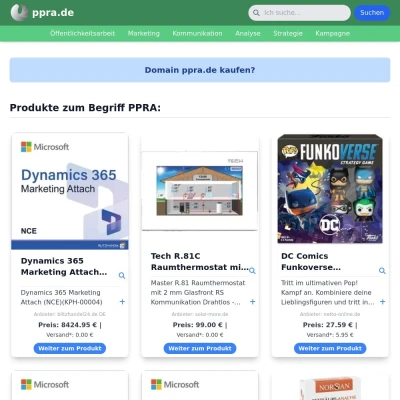 Screenshot ppra.de