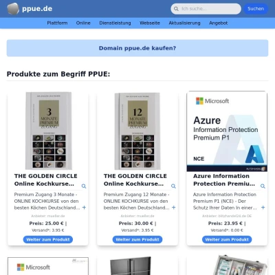 Screenshot ppue.de