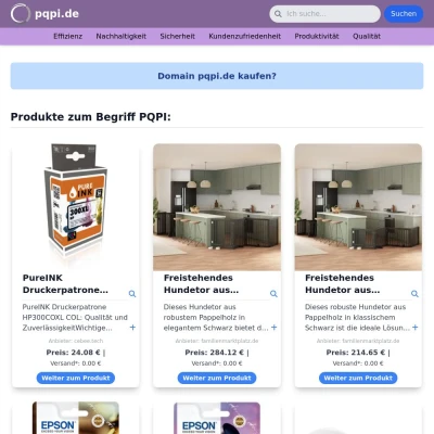 Screenshot pqpi.de
