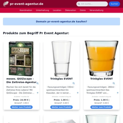 Screenshot pr-event-agentur.de