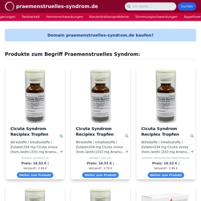 Screenshot praemenstruelles-syndrom.de