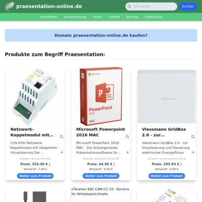 Screenshot praesentation-online.de