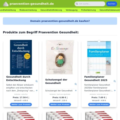 Screenshot praevention-gesundheit.de