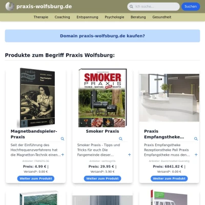 Screenshot praxis-wolfsburg.de