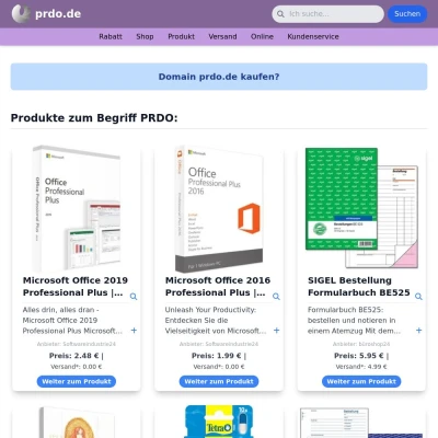 Screenshot prdo.de