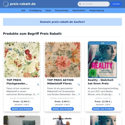 Screenshot preis-rabatt.de