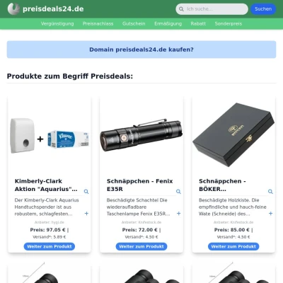 Screenshot preisdeals24.de