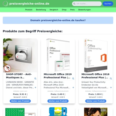 Screenshot preisvergleiche-online.de