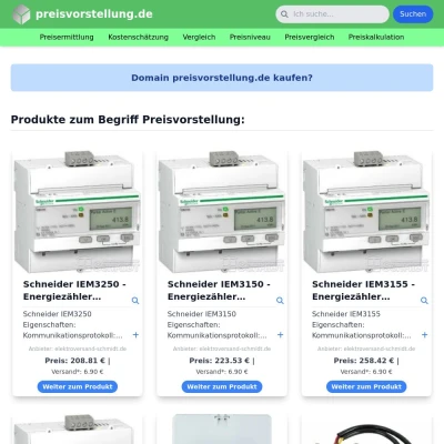 Screenshot preisvorstellung.de