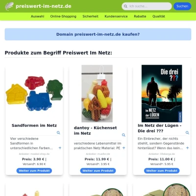 Screenshot preiswert-im-netz.de