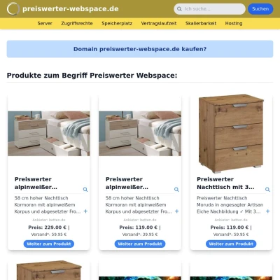 Screenshot preiswerter-webspace.de