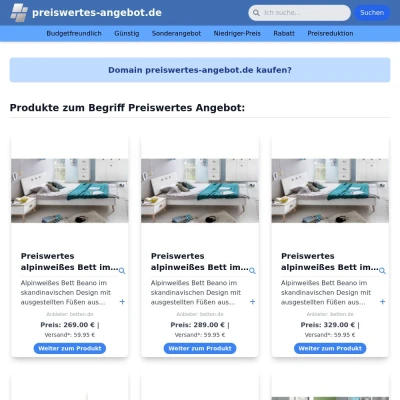 Screenshot preiswertes-angebot.de