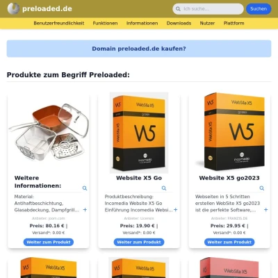 Screenshot preloaded.de