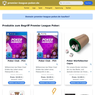 Screenshot premier-league-poker.de