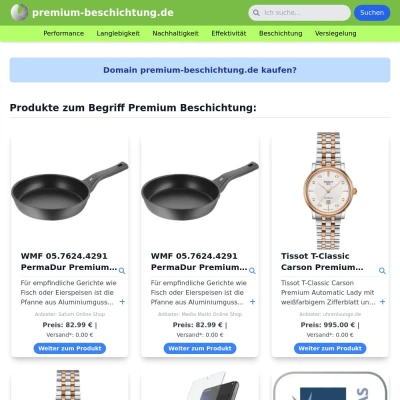 Screenshot premium-beschichtung.de