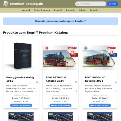 Screenshot premium-katalog.de