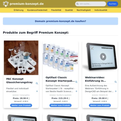 Screenshot premium-konzept.de