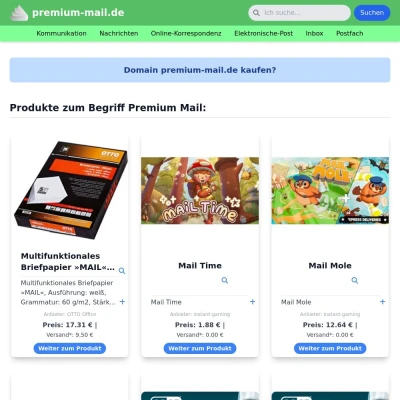 Screenshot premium-mail.de