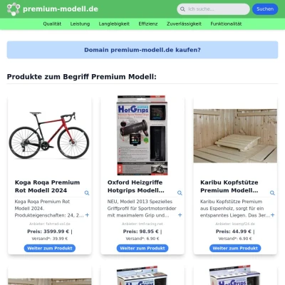 Screenshot premium-modell.de