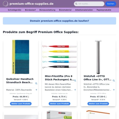 Screenshot premium-office-supplies.de