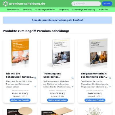 Screenshot premium-scheidung.de