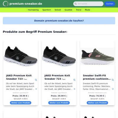 Screenshot premium-sneaker.de