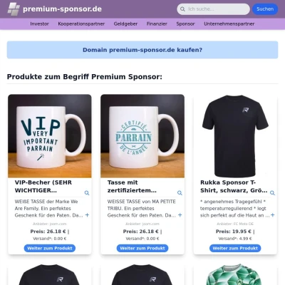 Screenshot premium-sponsor.de