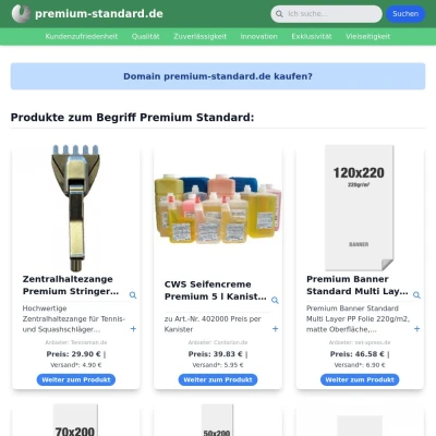 Screenshot premium-standard.de