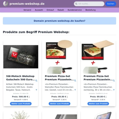 Screenshot premium-webshop.de