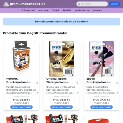 Screenshot premiumbrands24.de