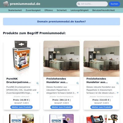 Screenshot premiummodul.de