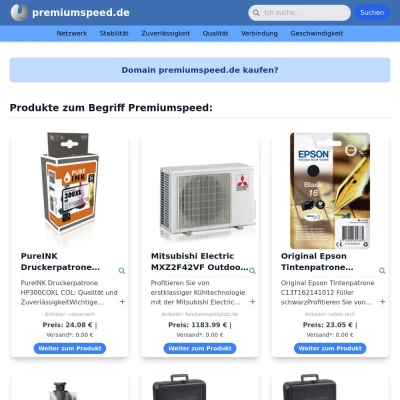 Screenshot premiumspeed.de