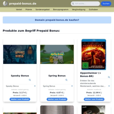 Screenshot prepaid-bonus.de