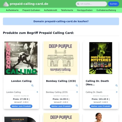 Screenshot prepaid-calling-card.de