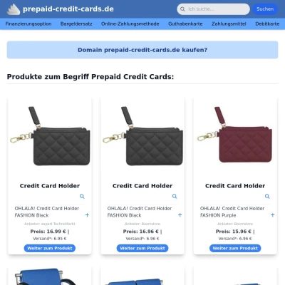 Screenshot prepaid-credit-cards.de