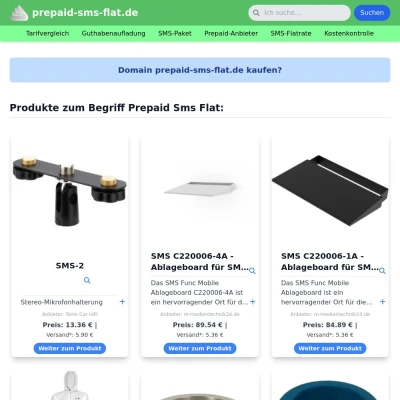 Screenshot prepaid-sms-flat.de