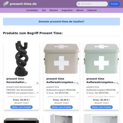 Screenshot present-time.de
