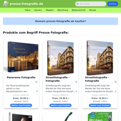 Screenshot presse-fotografie.de