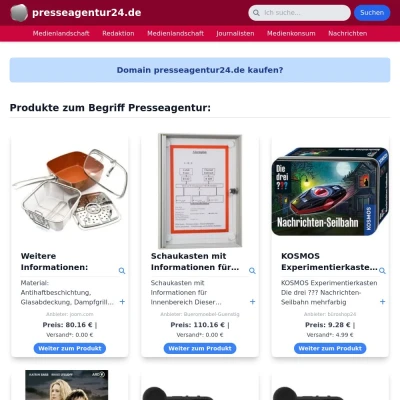 Screenshot presseagentur24.de