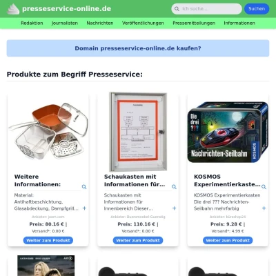 Screenshot presseservice-online.de