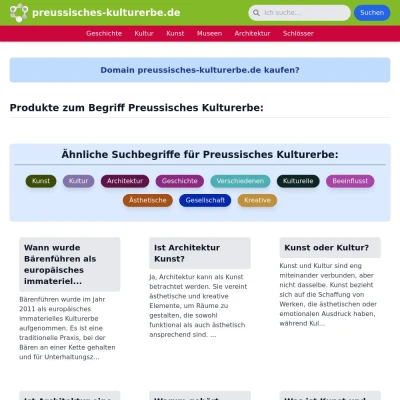 Screenshot preussisches-kulturerbe.de