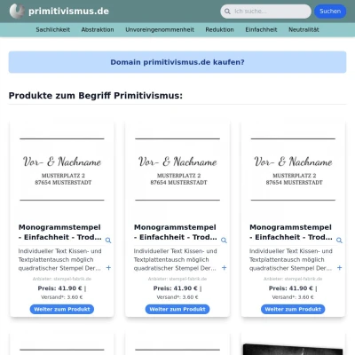 Screenshot primitivismus.de