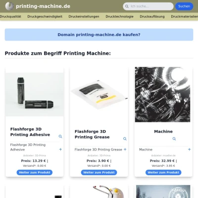 Screenshot printing-machine.de
