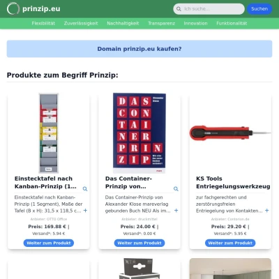 Screenshot prinzip.eu