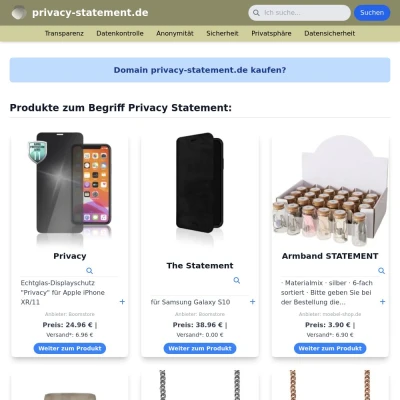 Screenshot privacy-statement.de